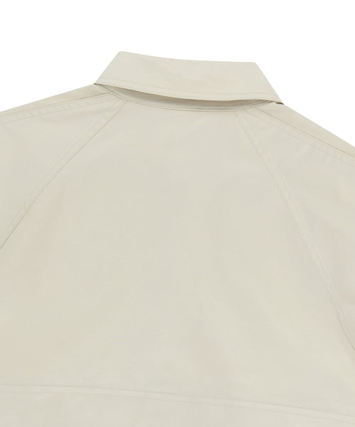 Women's Cotton Blended Collar Jacket Cream