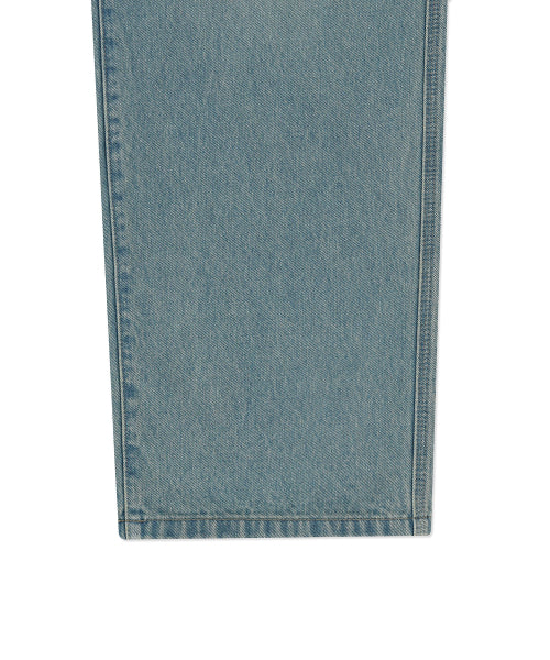 Kiki graphic denim pants blue