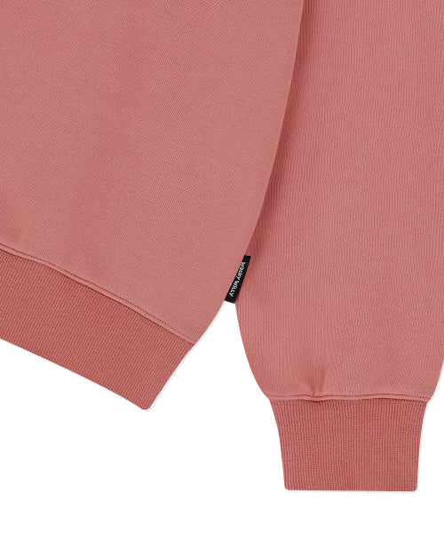 Basic typo logo sweatshirt pink