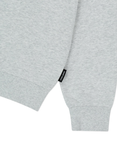 Basic typo logo sweatshirt light gray