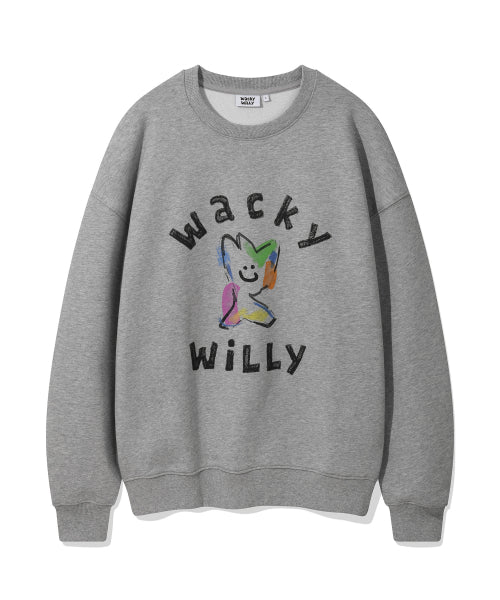Kiki Big Graphic Sweatshirt Gray
