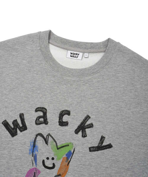 Kiki Big Graphic Sweatshirt Gray