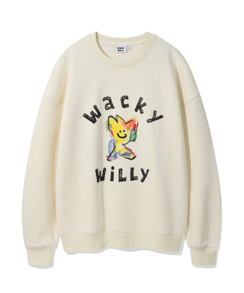 Kiki Big Graphic Sweatshirt Cream
