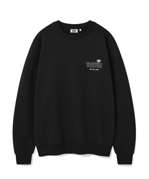 Picture graphic sweatshirt black
