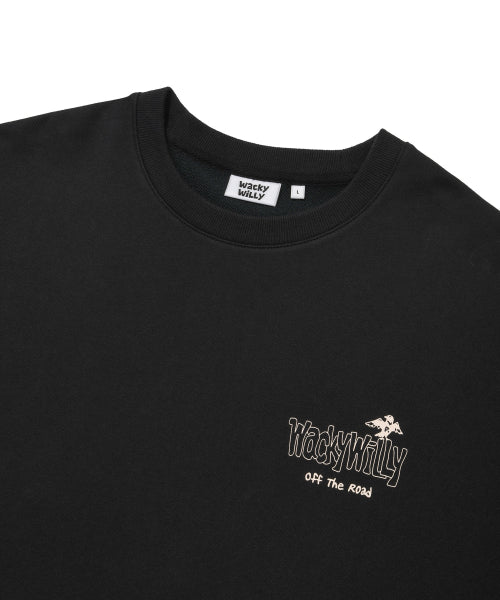 Picture graphic sweatshirt black