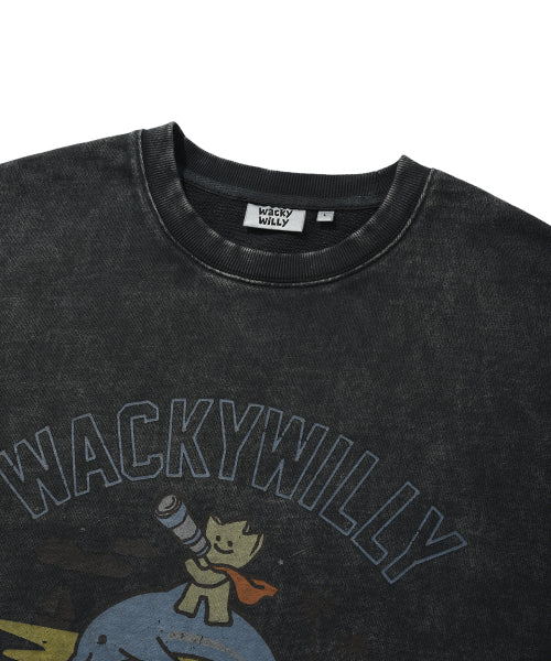 Kiki Washing Graphic Sweatshirt Charcoal