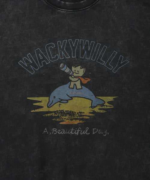 Kiki Washing Graphic Sweatshirt Charcoal