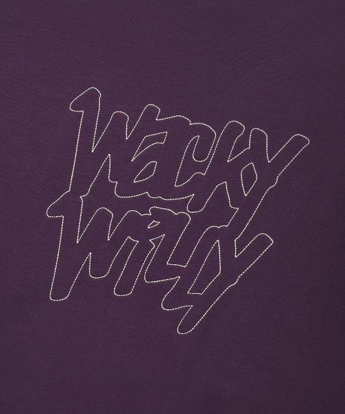 Stitch Lettering Hood Purple