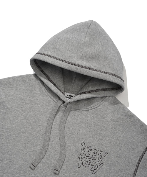 Stitch lettering hooded gray