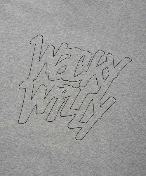 Stitch lettering hooded gray