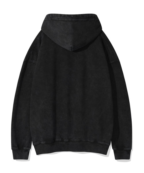Town Graphic Dying Hood Charcoal