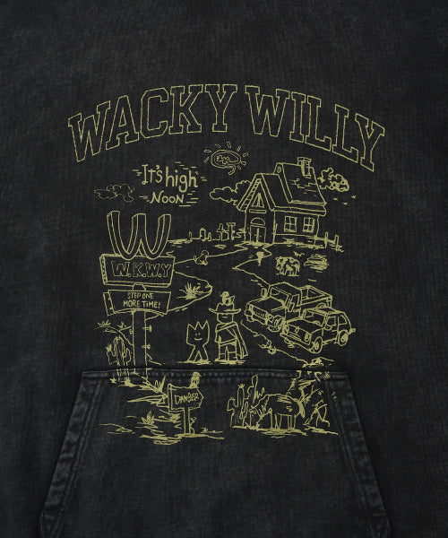 Town Graphic Dying Hood Charcoal