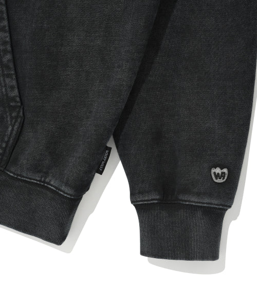 Town Graphic Dying Hood Charcoal