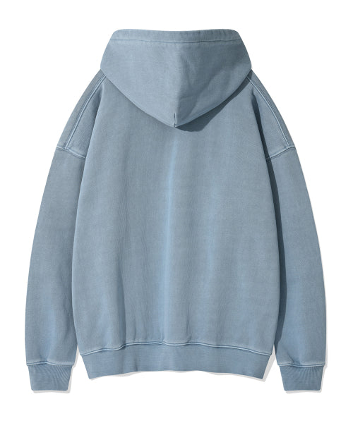 Town Graphic Dying Hooded Blue