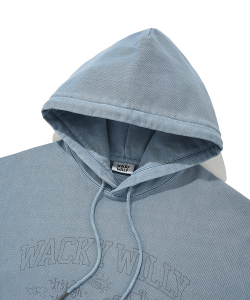 Town Graphic Dying Hooded Blue