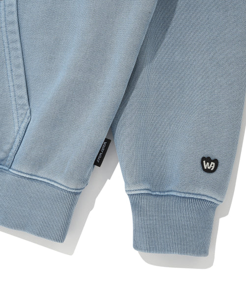 Town Graphic Dying Hooded Blue