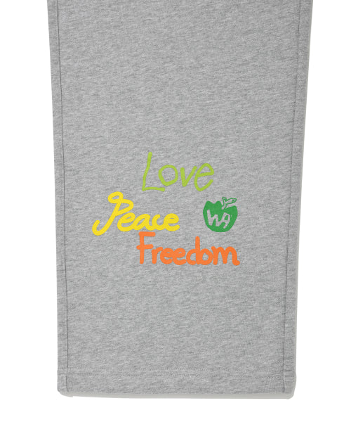 Khaki All-Over Graphic Sweat Pants Gray