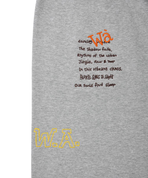 Khaki All-Over Graphic Sweat Pants Gray