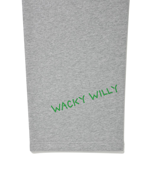 Khaki All-Over Graphic Sweat Pants Gray