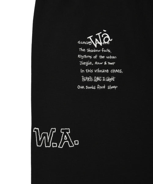 Khaki All-Over Graphic Sweat Pants Black