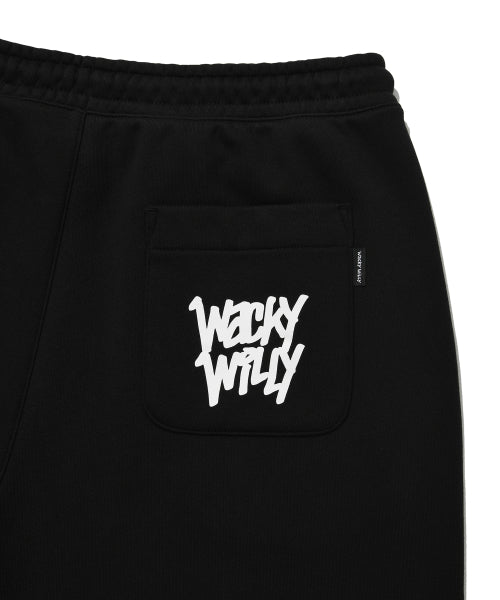 Khaki All-Over Graphic Sweat Pants Black