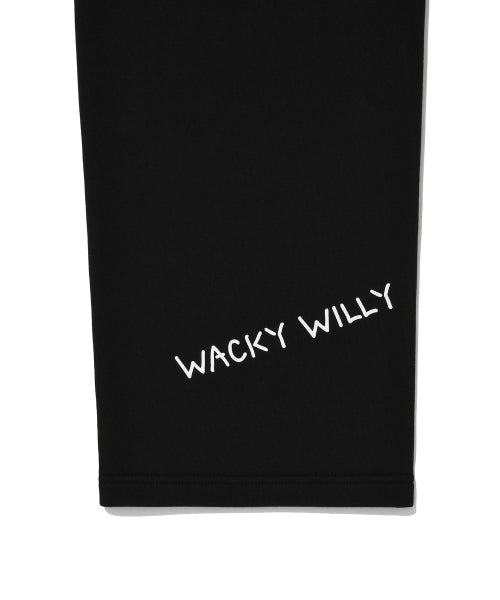 Khaki All-Over Graphic Sweat Pants Black