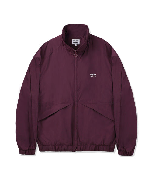 Hwaseom High-Neck Pull-Up Jumper Purple