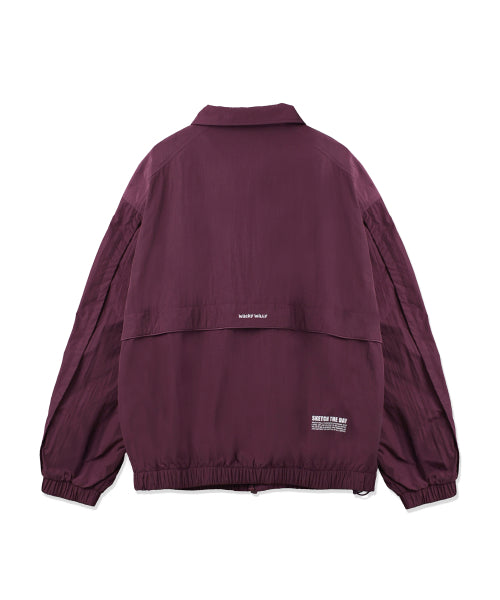 Hwaseom High-Neck Pull-Up Jumper Purple