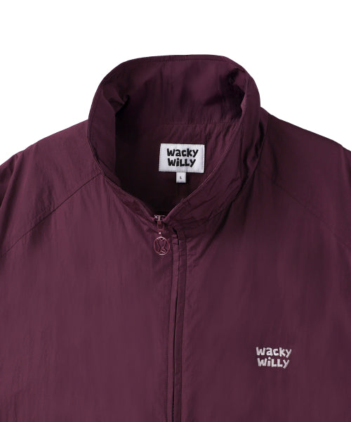 Hwaseom High-Neck Pull-Up Jumper Purple