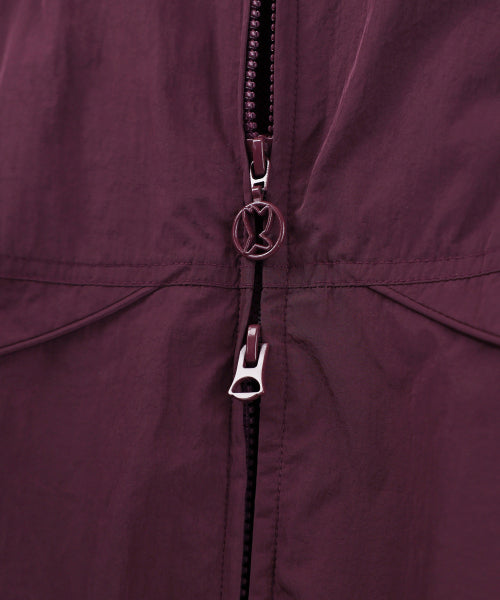 Hwaseom High-Neck Pull-Up Jumper Purple