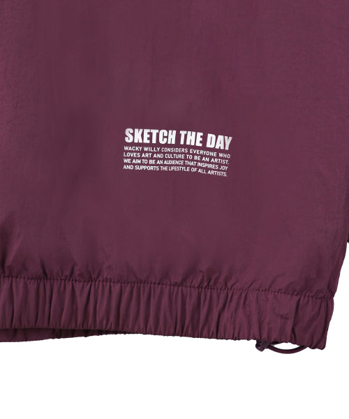 Hwaseom High-Neck Pull-Up Jumper Purple