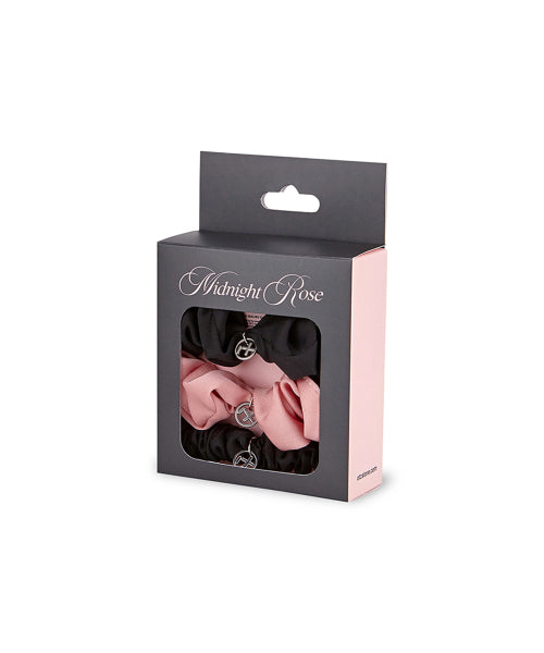 [Midnight Rose Pack] Glossy Hair Scrunchies SET FLOTFA1A38
