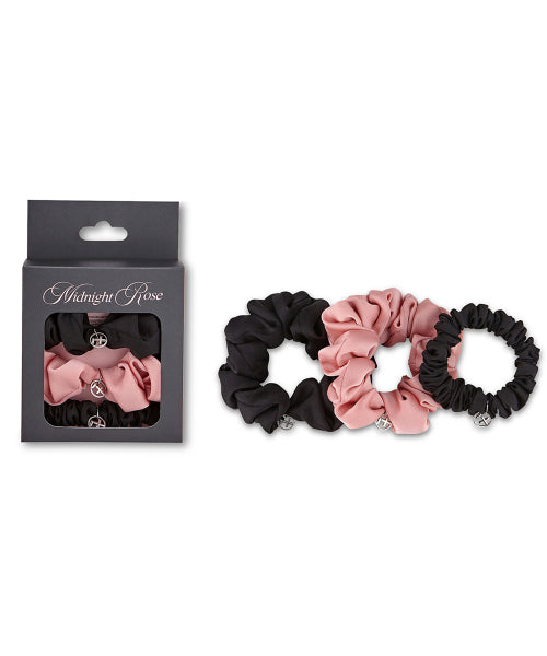 [Midnight Rose Pack] Glossy Hair Scrunchies SET FLOTFA1A38