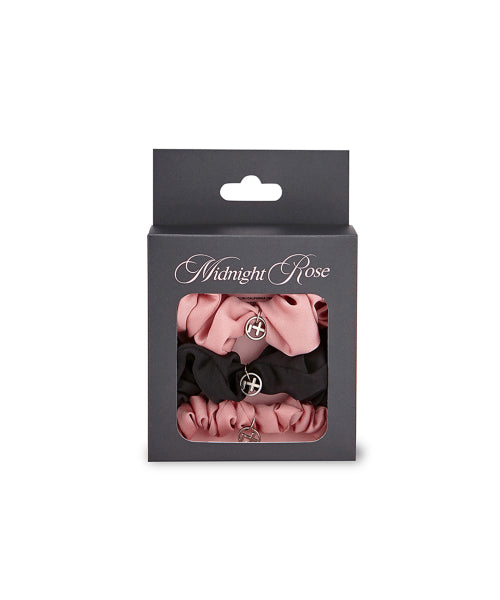[Midnight Rose Pack] Glossy Hair Scrunchies SET FLOTFA1A37