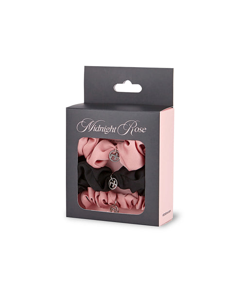[Midnight Rose Pack] Glossy Hair Scrunchies SET FLOTFA1A37