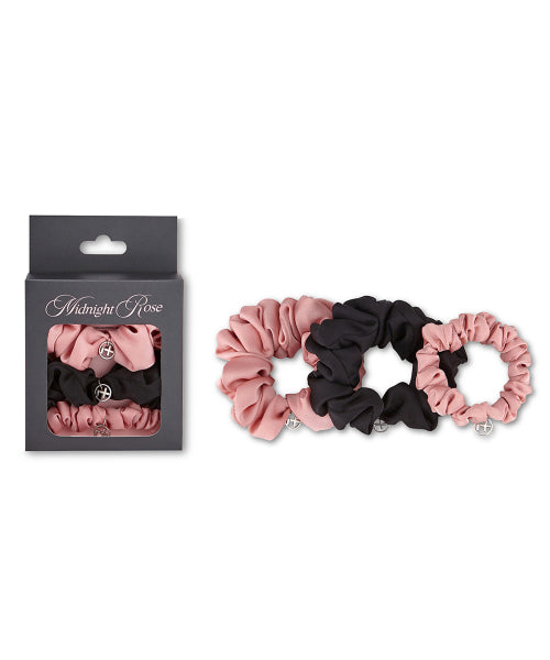 [Midnight Rose Pack] Glossy Hair Scrunchies SET FLOTFA1A37