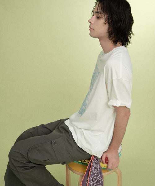 SEMI WIDE-FIT WORK PARACHUTE PANTS