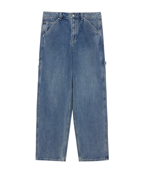 SEMI WIDE-FIT DENIM WASHING CARPENTER PANTS