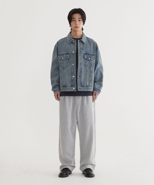 SEMI WIDE-FIT C LOGO SWEAT PANTS
