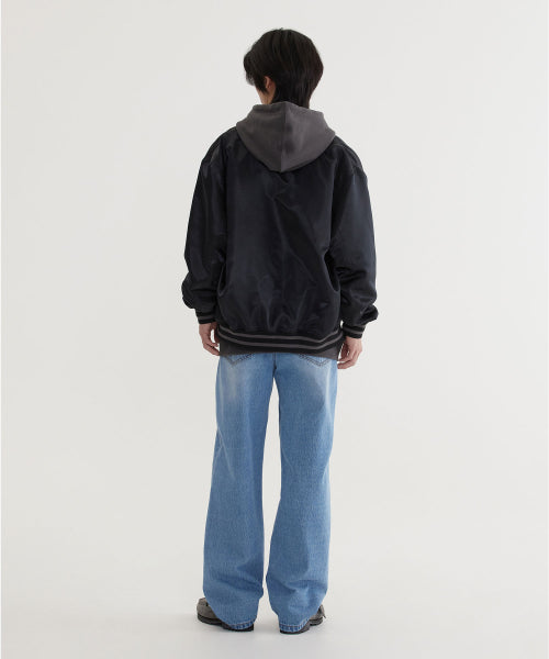 REGULAR-FIT WASHING DENIM PANTS