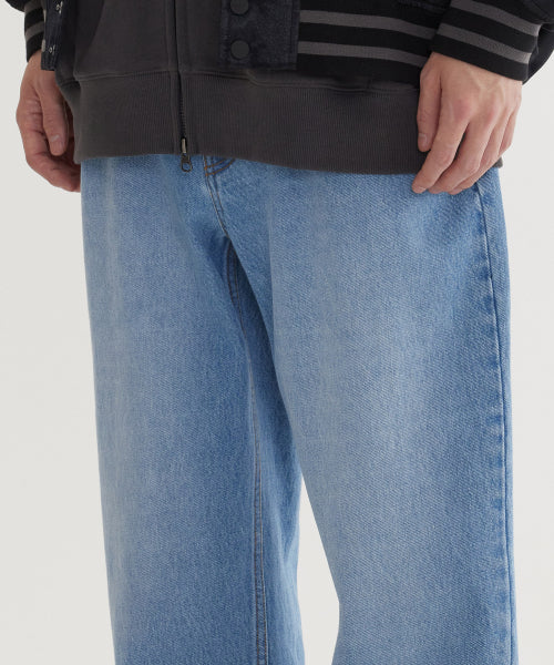 REGULAR-FIT WASHING DENIM PANTS