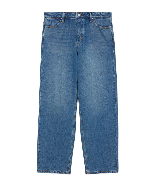 REGULAR-FIT WASHING DENIM PANTS