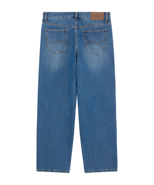 REGULAR-FIT WASHING DENIM PANTS