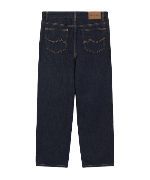 REGULAR-FIT WASHING DENIM PANTS