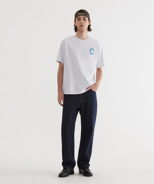 REGULAR-FIT WASHING DENIM PANTS