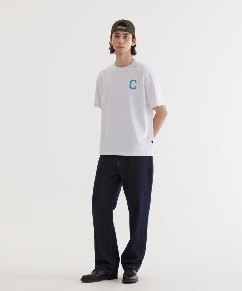 REGULAR-FIT WASHING DENIM PANTS