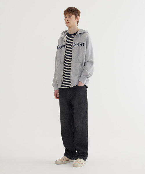 REGULAR-FIT WASHING DENIM PANTS