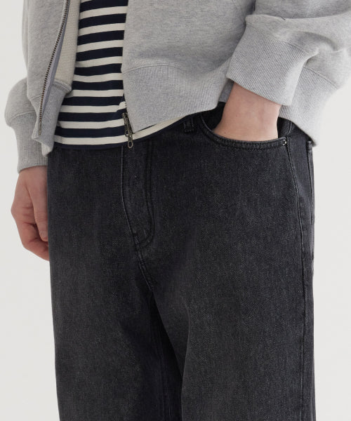 REGULAR-FIT WASHING DENIM PANTS