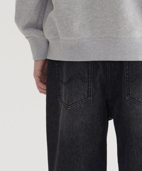 REGULAR-FIT WASHING DENIM PANTS
