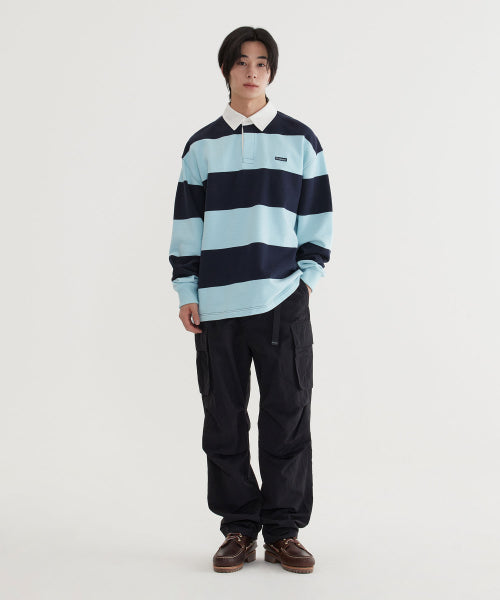 SEMI WIDE-FIT NYLON PARACHUTE PANTS